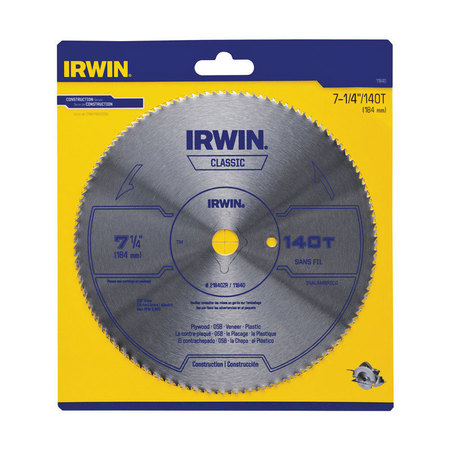 IRWIN CIRC SWBLD 140T 7-1/4"" 11840